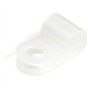StarTech.com 100 Pack Screw Mount Cable Clamps - Wire Fastener/Holder - R-Type Screw Down Reusable Nylon Clips - UL/94V-2 Rated 