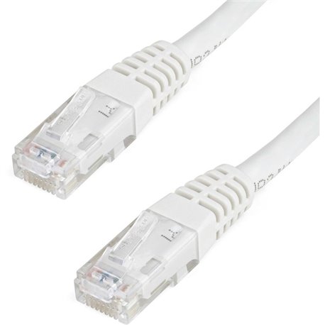 StarTech.com 25ft CAT6 Ethernet Cable - White Molded Gigabit - 100W PoE UTP 650MHz - Category 6 Patch Cord UL Certified Wiring/T