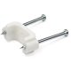 StarTech.com 100 Pack Cable Clips with Nails - Two Steel Nails - Reusable Nail-in Clamps - Cord Mounting Clips/Fasteners/Tacks W