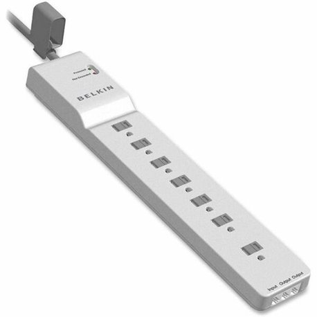 Belkin 7 Outlet Home/Office Surge Protector - 6 foot Cable- White -2320 Joules - 7 - 1875 VA - 2320 J - 125 V AC Input - 125 V A