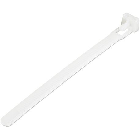 StarTech.com 5"(12cm) Reusable Cable Ties, 1-1/8"(30mm) Dia. 50lb(22Kg) Tensile Strength, Nylon, In/Outdoor, UL Listed, 100 Pack