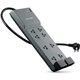 Belkin 8 Outlet Home/Office Surge Protector with telephone protection - 6 foot Cable - Black - 3550 Joules - 8 - 3550 J - 125 V 