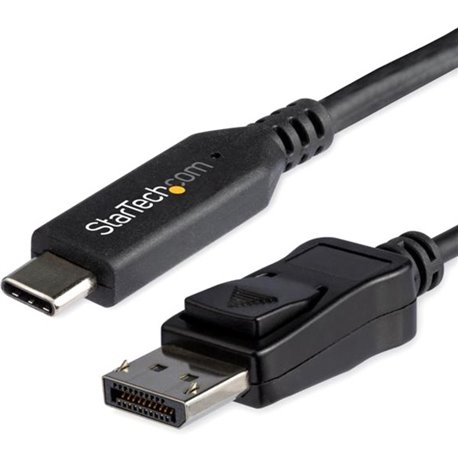 StarTech.com 6ft/1.8m USB C to Displayport 1.4 Cable Adapter - 4K/5K/8K USB Type C to DP 1.4 Monitor Video Converter Cable - HDR