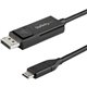 StarTech.com 6ft (2m) USB C to DisplayPort 1.2 Cable 4K 60Hz - Reversible DP to USB-C / USB-C to DP Video Adapter Monitor Cable 