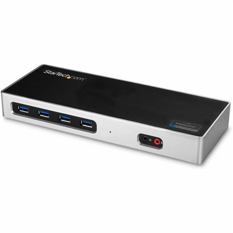 StarTech.com USB-C / USB 3.0 Docking Station - Compatible with Windows / macOS - Supports 4K Ultra HD Dual Monitors - USB-C - Si