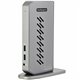 StarTech.com USB-C USB-A Dock - Hybrid Universal USB 3.0 Laptop Docking Station - Dual Monitor 4K 60Hz HDMI/DisplayPort - 6xUSB 