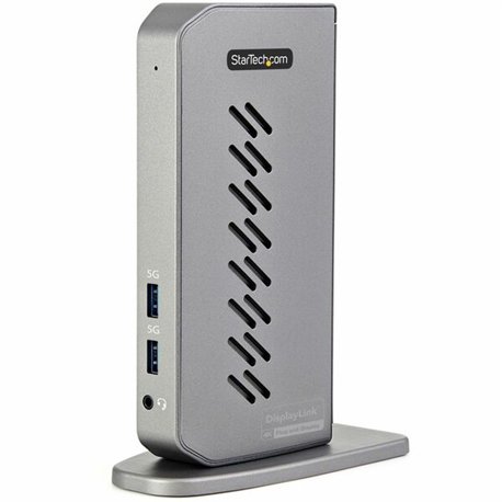 StarTech.com USB-C USB-A Dock - Hybrid Universal USB 3.0 Laptop Docking Station - Dual Monitor 4K 60Hz HDMI/DisplayPort - 6xUSB 