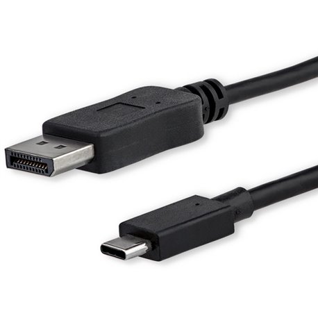 StarTech.com 3ft/1m USB C to DisplayPort 1.2 Cable 4K 60Hz - USB Type-C to DP Video Adapter Monitor Cable HBR2 - TB3 Compatible 