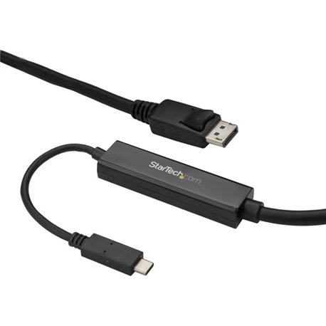 StarTech.com 9.8ft/3m USB C to DisplayPort 1.2 Cable 4K 60Hz - USB Type-C to DP Video Adapter Monitor Cable HBR2 - TB3 Compatibl