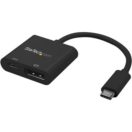 StarTech.com USB C to DisplayPort Adapter with 60W Power Delivery Pass-Through - 4K 60Hz USB Type-C to DP 1.2 Video Converter w/