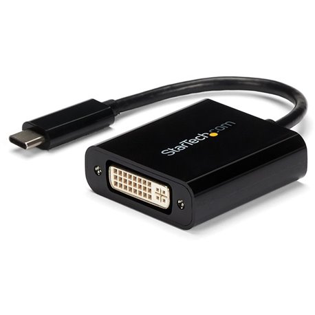 StarTech.com USB C to DVI Adapter - Thunderbolt 3 Compatible - 1920x1200 - USB-C to DVI Adapter for USB-C devices such as your 2