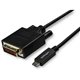 StarTech.com 10ft (3m) USB C to DVI Cable - 1080p USB Type-C to DVI-Digital Video Display Adapter Monitor Cable - Works w/ Thund