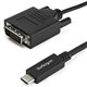 StarTech.com 3.3 ft / 1 m USB-C to DVI Cable - USB Type-C Video Adapter Cable - 1920 x 1200 - Black - 3.3 ft. / 1 m USB C to DVI