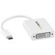 StarTech.com USB C to DVI Adapter - White - Thunderbolt 3 Compatible - 1920x1200 - USB-C to DVI Adapter for USB-C devices such a