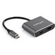 StarTech.com USB C Multiport Video Adapter - 4K 60Hz USB-C to HDMI 2.0 or Mini DisplayPort 1.2 Monitor Display Adapter - HBR2 HD