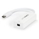 StarTech.com - USB-C to Mini DisplayPort Adapter - 4K 60Hz - White - USB Type-C to Mini DP Adapter - Thunderbolt 3 Compatible - 