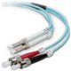 Belkin Fiber Optic Patch Cable - LC Male - ST Male - 6.56ft - Aqua