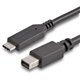 StarTech.com 6 ft. / 1.8 m USB-C to Mini DisplayPort Cable - 4K 60Hz - Black - USB 3.1 Type-C to Mini DP Adapter Cable - mDP Cab