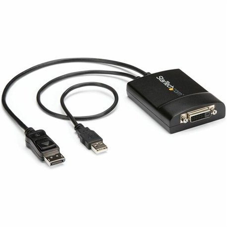 StarTech.com DisplayPort to DVI Dual Link Active Adapter, DisplayPort to DVI-D Adapter/Video Converter 2560x1600 60Hz, DP to DVI