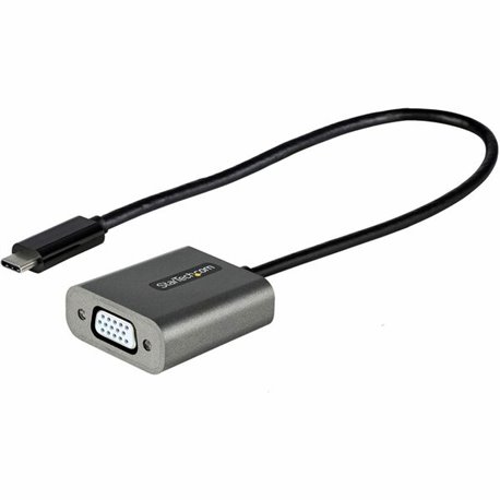 StarTech.com USB C to VGA Adapter, 1080p USB Type-C to VGA Adapter Dongle, USB-C to VGA Monitor/Display Video Converter, 12" Lon