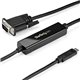 StarTech.com 3ft/1m USB C to VGA Cable - 1920x1200/1080p USB Type C DP Alt Mode to VGA Video Monitor Adapter Cable -Works w/ Thu