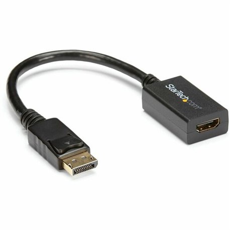 StarTech.com DisplayPort to VGA Adapter, Active DP to VGA Converter, 1080p Video DP to VGA Monitor Dongle, Latching DP Connector
