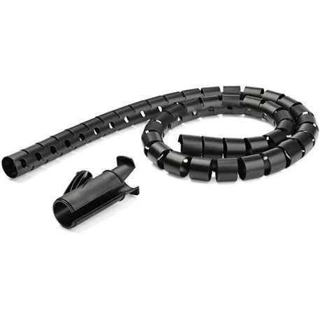 StarTech.com 1.5m / 4.9ft Cable Management Sleeve - Spiral - 45mm/1.8" Diameter - W/ Cable Loading Tool - Expandable Coiled Cord