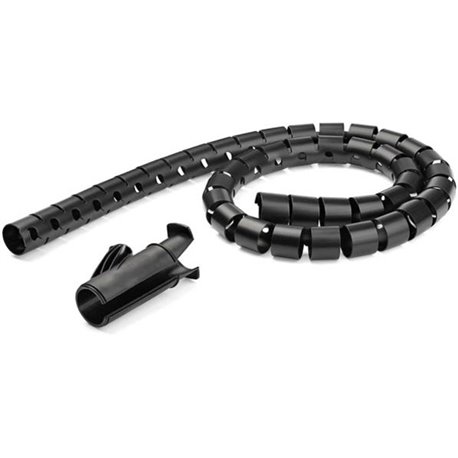 StarTech.com 2.5m / 8.2ft Cable Management Sleeve - Spiral - 45mm/1.8" Diameter - W/ Cable Loading Tool - Expandable Coiled Cord