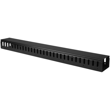 StarTech.com Vertical Cable Organizer with Finger Ducts - Vertical Cable Management Panel - Rack-Mount Cable Raceway - 20U - 3 f