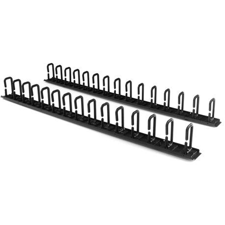 StarTech.com Vertical Cable Organizer with D-Ring Hooks - Vertical Cable Management Panel - 40U - 6 ft. - Eliminate cable stress