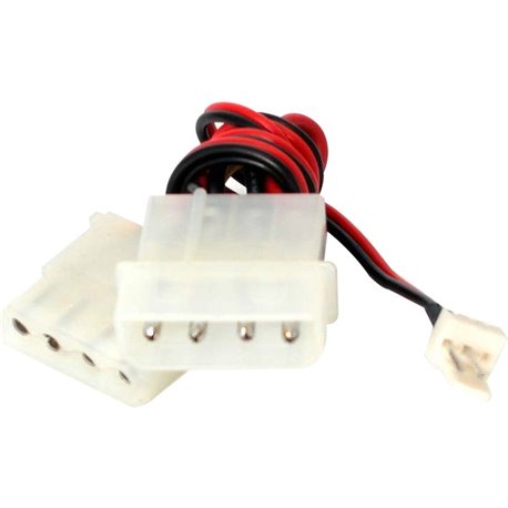 StarTech.com Fan Adapter - TX3 to 2X LP4 Power Y splitter Cable - 4 pin internal power (M) - 4 pin internal power, 3 pin interna