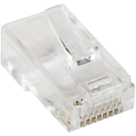 StarTech.com Cat5e RJ45 Stranded Modular Plug Connector - 50 Pkg - Terminate your Cat5e cables to the exact length required - Ca