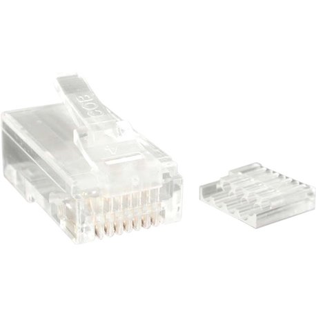 StarTech.com Cat.6 RJ45 Stranded Modular Plug Connector - 50 Pack - Network connector - RJ-45 (M) - CAT 6 - stranded - clear (pa