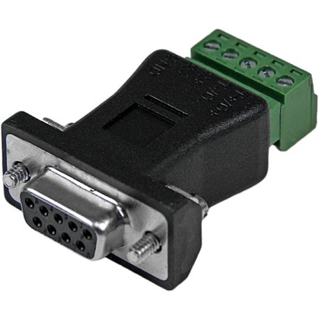 StarTech.com RS422 RS485 Serial DB9 to Terminal Block Adapter - Convert an RS-422 or RS-485 DB 9 male serial connector to a term