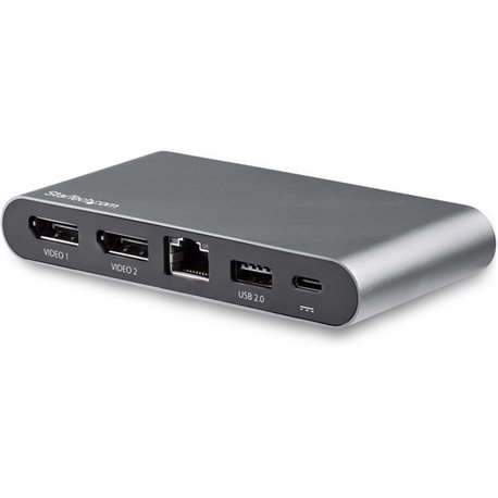 StarTech.com USB C Dock - 4K Dual Monitor DisplayPort Docking Station - 100W Power Delivery Passthrough, GbE, 2x USB-A - Multipo