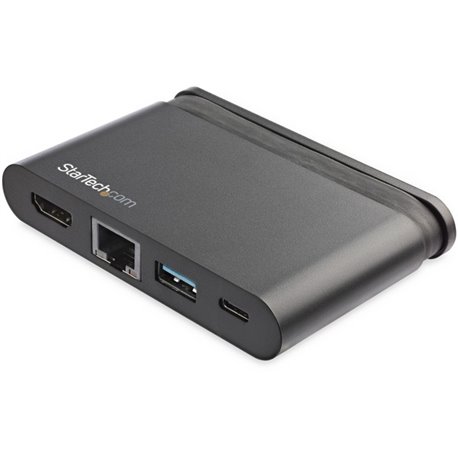 StarTech.com USB C Multiport Adapter - USB-C Travel Dock to 4K HDMI, 100W PD 3.0 Pass-Through, USB-A USB-C, GbE - Portable USB T