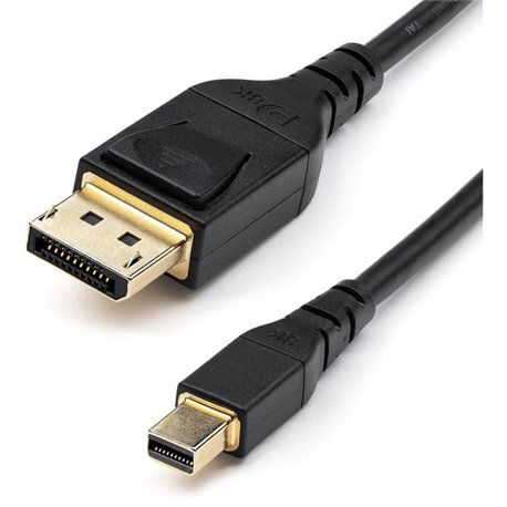 StarTech.com 3ft 1m VESA Certified Mini DisplayPort to DisplayPort 1.4 Cable, 8K 60Hz HBR3 HDR, Super UHD 4K 120Hz, mDP to DP Sl