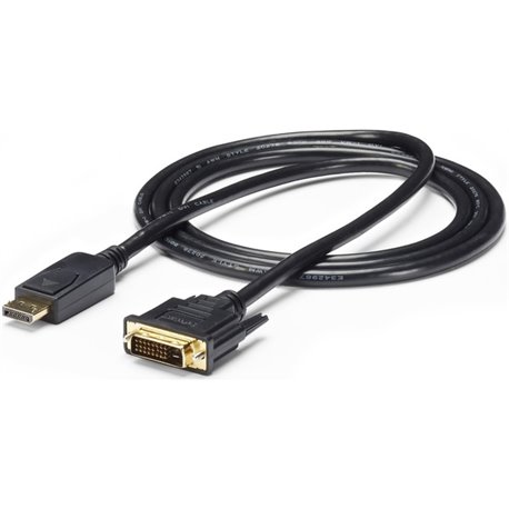 StarTech.com 6ft (1.8m) DisplayPort to DVI Cable, DisplayPort to DVI Adapter Cable, DP to DVI-D Converter, Replacement for DP2DV