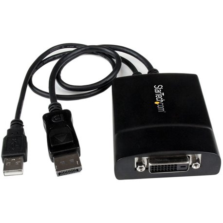 StarTech.com DisplayPort to DVI Dual Link Active Adapter, DisplayPort to DVI-D Adapter/Video Converter 2560x1600 60Hz, DP to DVI