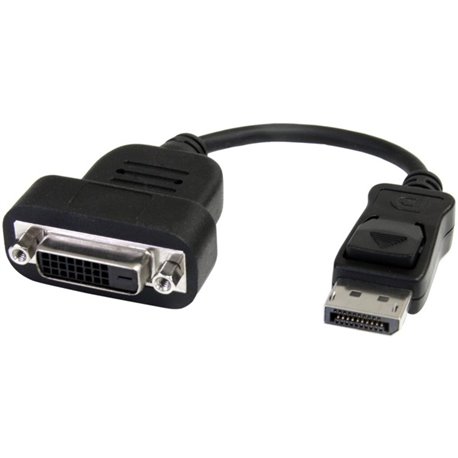 StarTech.com DisplayPort to DVI Adapter, Active DisplayPort to DVI-D Adapter Converter 1080p, DP 1.2 to DVI Adapter, Latching DP