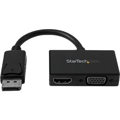 StarTech.com Travel A/V Adapter: 2-in-1 DisplayPort to HDMI or VGA - Connect your DisplayPort equipped computer system to an HDM