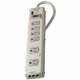 Belkin 6 Outlet Metal Surge Protector with 6ft Power Cord -1240 Joules - Beige - 6 x AC Power - 1045 J - 6 ft - External