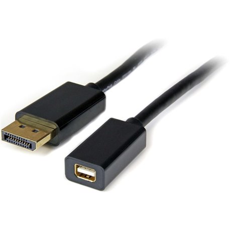 StarTech.com 3ft (1m) DisplayPort to Mini DisplayPort Cable, 4K x 2K Video, DP Male to Mini DP Female Adapter Cable, DP to mDP 1