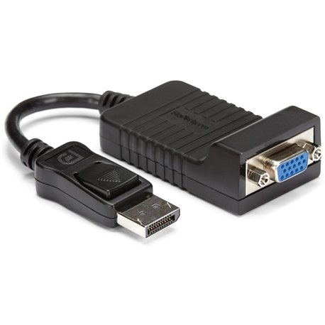 StarTech.com DisplayPort to VGA Adapter, Active DP to VGA Converter, 1080p Video DP to VGA Monitor Dongle, Latching DP Connector