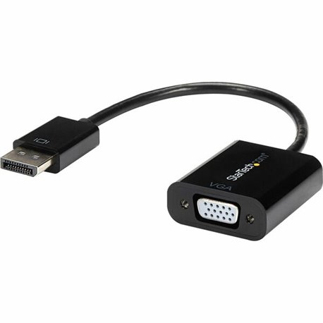 StarTech.com DisplayPort to VGA Adapter, Active DP to VGA Converter, 1080p Video, DP to VGA Adapter Dongle (Digital to Analog), 