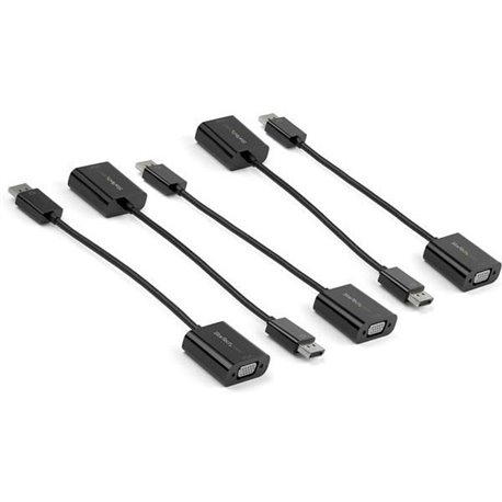 StarTech.com 5-Pack DisplayPort to VGA Adapter - DisplayPort 1.2 to VGA Monitor Active Adapter - DP to VGA Video Converter Dongl