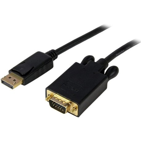 StarTech.com 10ft (3m) DisplayPort to VGA Cable, Active DisplayPort to VGA Adapter Cable, 1080p Video, DP to VGA Monitor Convert