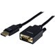 StarTech.com 6ft (1.8m) DisplayPort to VGA Cable, Active DisplayPort to VGA Adapter Cable, 1080p Video, DP to VGA Monitor Conver