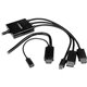 StarTech.com 2m 6 ft HDMI, DisplayPort or Mini DisplayPort to HDMI Converter Cable - HDMI, DP or Mini DP to HDMI Adapter - Conne