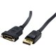 StarTech.com 3ft (1m) Panel Mount DisplayPort Cable, 4K x 2K Video, DisplayPort 1.2 Extension Cable Male to Female, DP Extender 